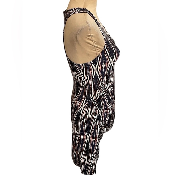 Deborah Viereck Black White and Pink Boho Patterned Sleeveless Dress XS - Picture 3 of 9